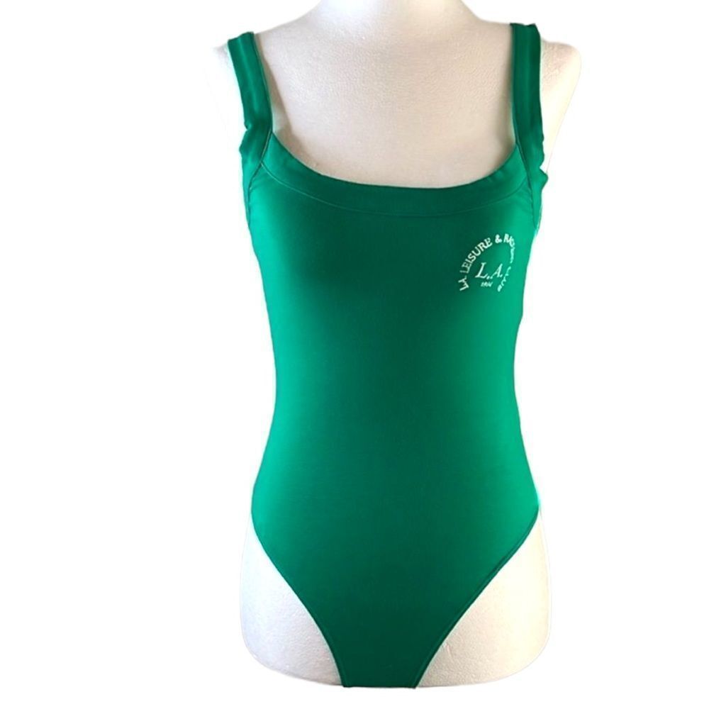 FOREVER 21 green bodysuit LA leisure and racquet club. Size small. Skinny straps